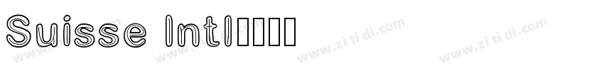 Suisse Intl字体转换